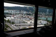 Blick auf die Gebäde der kantonalen Verwaltung in Zug. (Bild: Stefan Kaiser)