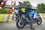 Ausgewählte Kategorien werden von einem Motorrad mit einem Kameramann begleitet. (Bild: chrisroosfotografie.ch)