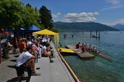 Nah dabei: nationale Ruderregatta in Cham. (Bild: PD)