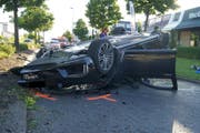 Die Unfallstelle in Sihlbrugg. (Bild: Zuger Polizei)