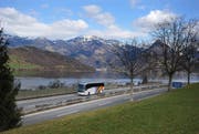 Der Unfall passierte kurz vor der Autobahnausfahrt Buochs. (Bild: Archiv Neue NZ)