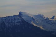 Der Wind fegte mit 146 km/h über den Gipfel des Titlis. (Bild: Leserbild Willy Birrer)