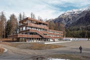 Die Biathlonarena in Lenzerheide, hier kurz vor ihrer Eröffnung. (Bild: PD (26. November 2016))
