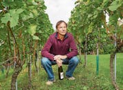 Der Winzer Renat Nussbaumer aus Cham hat bereits alle Trauben geerntet. (Bild: Patrick Hürlimann (20. September 2017))