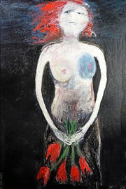 «Frau mit Tulpen» von Pat Treyer. (Bild: PD)