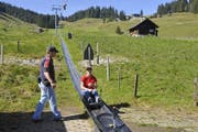Auf dem Pilatus ist die Sommerrodelbahn wieder geöffnet. (Bild: pd/pilatus.ch)