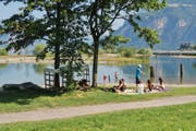 Seeschüttung im Urner Reussdelta in den Gemeinden Seedorf und Flüelen. (Bild: PD / Felix Jungo)