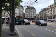 Der Unfall führte zu Stau... (Bild: Leserbild)