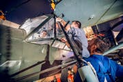 Der Schweizer Verein «Freunde des Fieseler Storch» wird das Flugzeug wieder flugfähig machen... (Bild: Photopress / Gregor Kaluza)