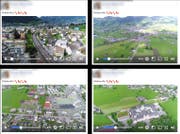 Das am 7. Juni veröffentlichte Flugvideo von Brunnen nach Schwyz ist inzwischen nicht mehr auf Facebook zu finden. (Bild: Screenshot Facebook)