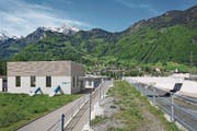 Visualisierung der Zentrale des künftigen Kraftwerks Schächen im Schächenwald-Areal. (Bild: PD)