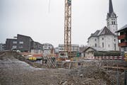 Wie hier im Chilenmattli am Dorfrand wird an vielen Orten im Kanton Grünfläche verbaut. (Bild: Corinne Glanzmann (Alpnach, 17. Januar 2018))