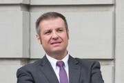 «Auch die Stimme des linken und gewerkschaftlich organisierten Uri muss vertreten sein.» Regierungsratskandidat Dimitri Moretti, Erstfeld, SP (Bild: Keystone / Urs Flüeler)