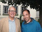 Sepp Odermatt (Speaker von 1987-1996, links) und der neue Speaker Christian Graf. (Bild: Kurt Liembd (NZ) (Nidwaldner Zeitung))