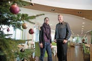 Claudia und Rolf Stucki im «Nidwaldnerhof» in Beckenried. (Bild: Corinne Glanzmann (19. Dezember 2017))