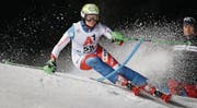 Bleibt fokussiert – auch im Erfolgsfall: B-Kader-Athletin Carole Bissig. (Bild: Marco Trovati/Keystone (Flachau, 9. Januar 2018))
