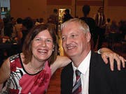 SVP-Kantonalpräsident Christoph Keller mit seiner Frau Cornelia. (Bild: Kurt Liembd (Hergiswil, 28. Juni 2017))