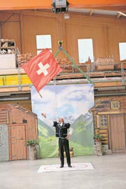 Daniel Fischer aus Luzern musste sich erst im Stechen um den Sieg geschlagen geben. (Bild: Richard Greuter (Dallenwil, 25. Mai 2017))