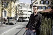 OK-Präsident Florian Spichtig an der Hofstrasse, wo ein Teil der Bar stehen wird. (Archivbild: Corinne Glanzmann)