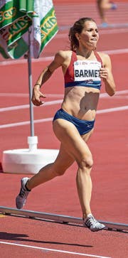 Stefanie Barmet (Willisau) läuft hier auf 1500 Metern der Goldmedaille entgegen. (Bild: Hanspeter Roos (Zürich, 22. Juli 2017))
