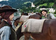 Die Reise der Säumer begann am vergangenen Montag in Flüelen. (Bild: Fernsehen SRF)