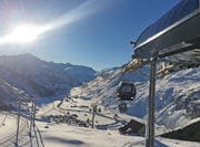 Die Gondelbahn «Gütsch-Express» führt ab Bahnhof Andermatt zur Bergstation Gütsch. (Bild: PD)