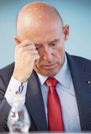 Raiffeisen-Chef Patrik Gisel. (Bild: Ralph Ribi (St. Gallen, 2. März 2018))