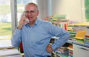Der kantonale Jugendbeauftragte Josef Schuler bei der Arbeit. Bild: Florian Arnold (Altdorf, 20. März 2017)