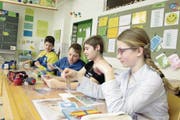 An den Urner Schulen – hier in Bristen – wird ab dem 1. August 2017 der Lehrplan 21 gelten. (Bild: Florian Arnold (Bristen, 4. April 2016))