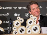 Hugh Grant, wie man ihn kennt: charmant und witzig. Der Brite ist am Dienstag zu Gast am 12. Zurich Film Festival. (Bild: Keystone/ENNIO LEANZA)