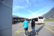 Bahnhof Altdorf: Hier sollen bis 2021 strassenseitige Anpassungen und Bushöfe gebaut werden. (Bild: Urs Hanhart)