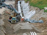 Der Bau des Kraftwerks Realp II gestaltet sich aufwendiger als erwartet. (Bild: PD (Realp, 21. August 2017))