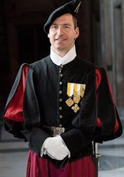 Lorenz Keusch in der Uniform der Schweizergarde. (Bild:PD)