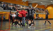Die Ad-Astra-Spieler hatten am Wochenende gleich zweimal Grund zum Jubeln. (Bild: Simon Abächerli (Sarnen, 17. März 2018))