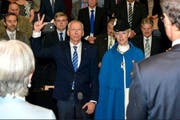 Vereidigung des Kantonsratspräsidenten Franz Wüest. (Bild: PD)