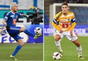 Zwei Spielmacher-Typen: Markus Neumayr (links) und Filip Ugrinic. (Bilder: Martin Meienberger/Freshfocus (20. November/15. Oktober 2016))