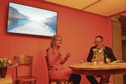 SRF-Moderatorin Sabine Dahinden zu Gast bei «Greedi üüsä» mit Ruedi Bomatter. (Bild: Remo Infanger (Altdorf, 21. April 2017))