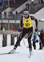 Flavia Barmettler bei ihrem letzten Ernsteinsatz. (Bild: Sandra König (Hochfilzen/AUT, 14. Januar 2018))