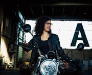 Anja Tschopps Leben dreht sich um Motorräder. (Bild: PD)
