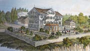 Aufnahme vom Vorgänger des heutigen Hotels Sonnenberg, das in Seelisberg steht. (Bild: Christoph Näpflin (6. November 2017))