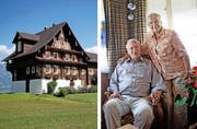 Sie bewohnen ein Objekt von regionaler Bedeutung: Paul (92) und Mathilde Burch (84) in ihrer Stube im Haus Stalden (Jahrgang 1760). (Bilder Corinne Glanzmann)