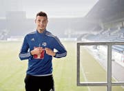 Vom Challenge-League-Klub Le Mont zum FC Luzern: Lucas Alves in der Swissporarena.Bild: Corinne Glanzmann (Luzern, 2. Februar 2017)