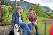 Nicole Ulrich (rechts) zu Hause bei ihrer Mutter Ruth in Kerns. (Bild Marion Wannemacher)
