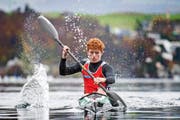 Linus Bolzern, hier beim Luzerner Alpenquai, trainiert bis zu zehn Mal wöchentlich.Bild: Dominik Wunderli (Luzern, 10. November 2016)