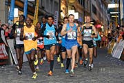 Das Elitefeld (hier beim Stadtlauf 2014) wird dieses Jahr von Europäern dominiert. (Bild Philipp Schmidli)