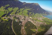 Auch Goldau erstrahlte in der Sommersonne. (Bild: Andre Bucher)
