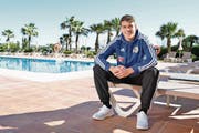 FCL-Mittelfeldspieler Filip Ugrinic (18) gestern auf der Hotelanlage in Estepona. (Bild: Martin Meienberger/Freshfocus (Estepona, 16. Januar 2017))