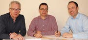 Von links: Werner Bachmann, Seniorpartner, Stefan Gisler, Partner, und Urs Herger, neuer Partner. (Bild: PD)