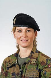 «In der Armee kann ich etwas Sinnvolles für die Gesellschaft tun.» Corina Gantenbein, Oberstleutnant im Generalstab (Bild: PD)