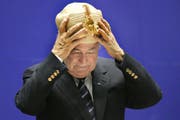 Fifa-Präsident Josef Sepp Blatter – hier bei einem Jubiläumsanlass des indischen Fussballverbandes. (Bild: AP/Manish Swarup)